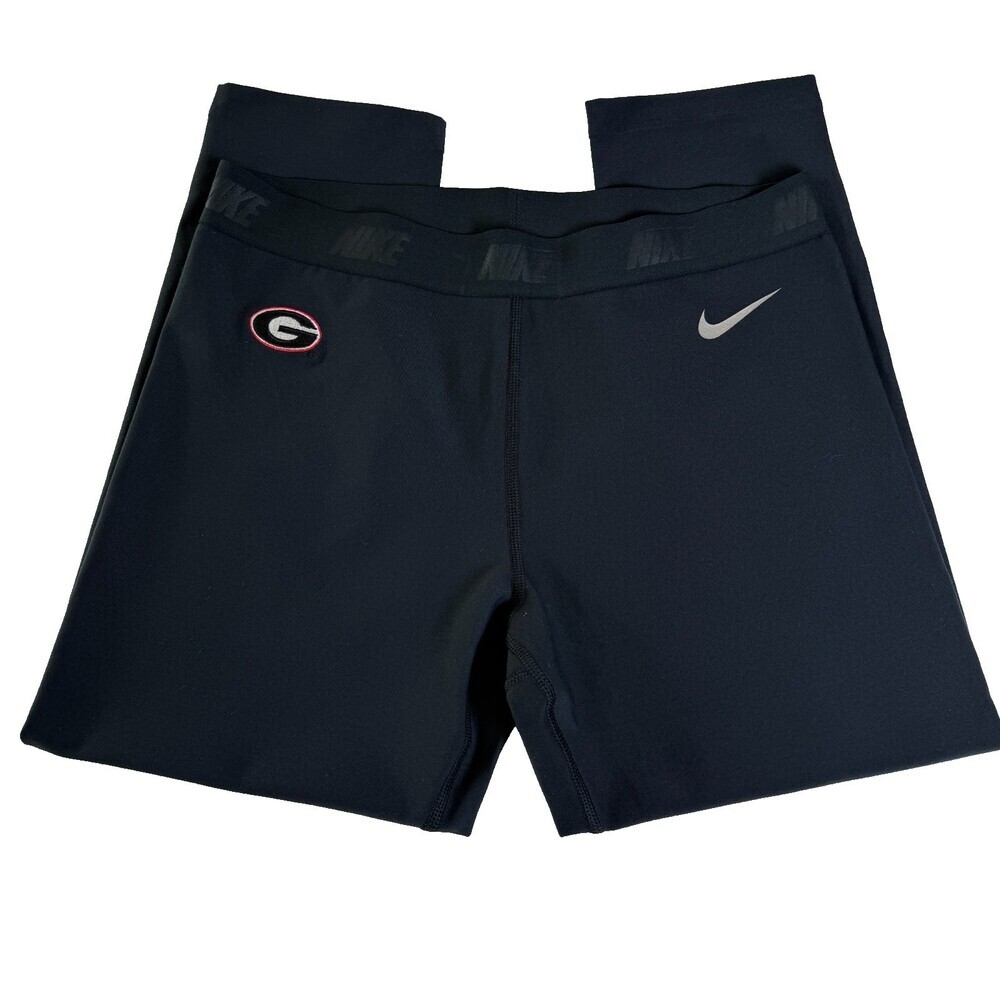 Nike Golf Dri-Fit UGA Women's Leggings Yoga Pants, Sz M, Black, Official, Logos